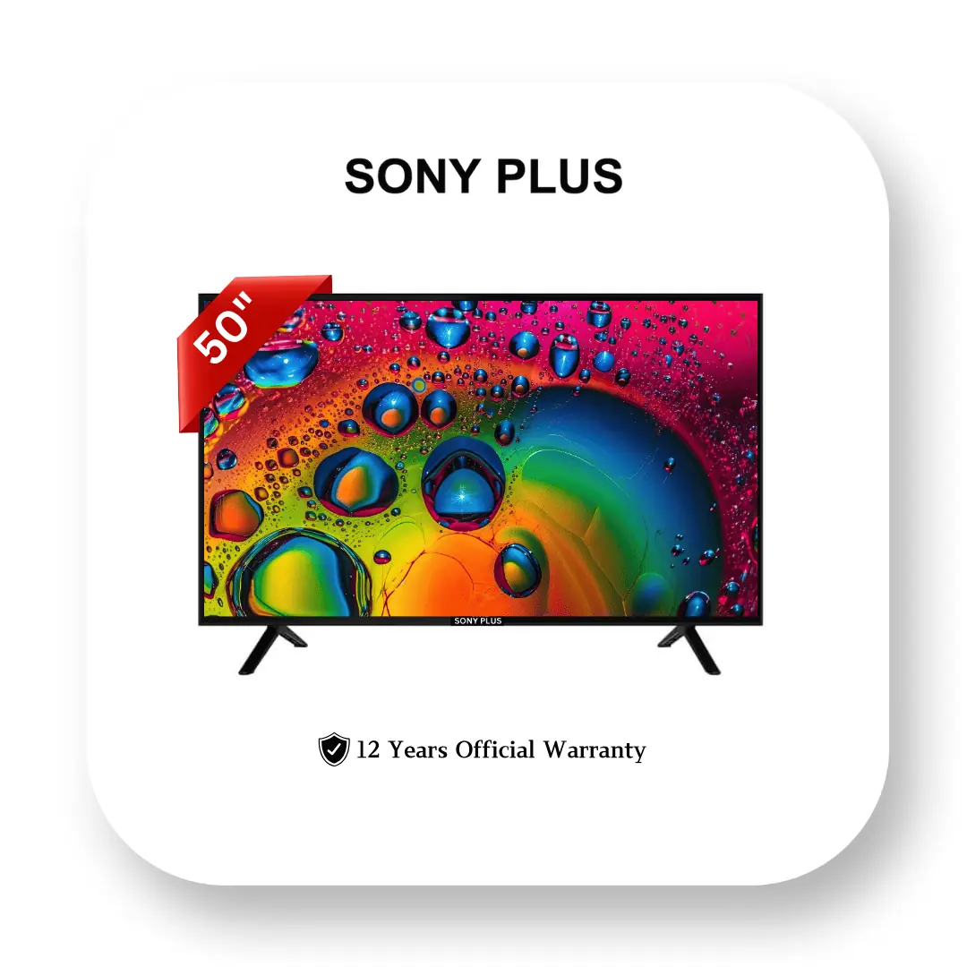 50_3 50 INCH SMART ANDROID VOICE CONTROL 4K LED TV – SONY PLUS - Image 1