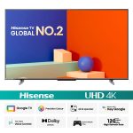 HISENSE 55 INCH BEZELLESS DOLBY VISION 4K UHD SMART LED VOICE CONTROL GOOGLE DTS TV