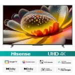 HISENSE 75 INCH BEZELLESS DOLBY VISION 4K UHD SMART LED VOICE CONTROL GOOGLE DTS TV