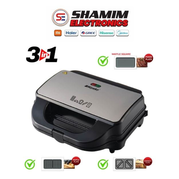 Miyako Sandwich Maker 3 in 1 SM-862-HY Miyako Sandwich Maker 3 in 1 SM-862-HY - Image 1